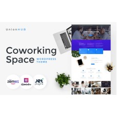 UnionHUB - Coworking Space WordPress Elementor Theme