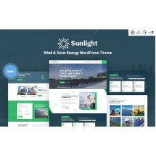 Sunlight - Wind and Solar Energy Responsive WordPress Theme