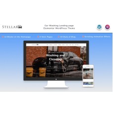 Stellar  - Car Washing Landing page with Blog Wordpress Theme