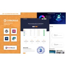 Coingrove - Bitcoin & Cryptocurrency Elementor WordPress Theme