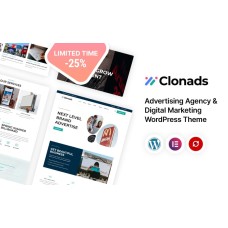 Clonads - Advertising Agency and Digital Marketing WordPress Theme