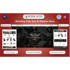 Defense Tactics - Shooting Club, Gun & Weapon Store Elementor Template