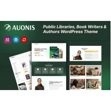 Auonis - Public Libraries, Book Writers, and Authors WordPress Theme