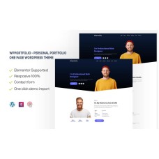 WPportfolio - Personal Portfolio One page WordPress Theme
