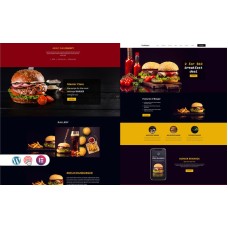 Foodbugers - Restaurants and Food One page WordPress Theme