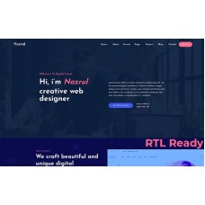 Nazrul - Personal Responsive WordPress Theme