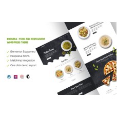 Burgera - Food and Restaurant One Page WordPress Theme