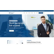 DreamHub Workspace and Office Working  WordPress Theme