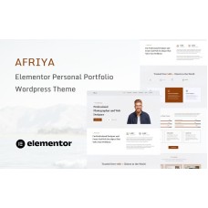 Afriya - Personal Portfolio, CV and Resume WordPress Theme