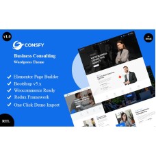 Consfy - Business Consulting Wordpress Theme + RTL