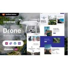 Hydroen - Drone Startup And Copter  WordPress Elementor Theme