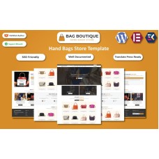 Bag Boutique - Luxury Hand Bags Selling Store WordPress Elementior Template