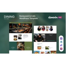 Dining - Restaurant Or Cafe Elementor  WordPress Theme