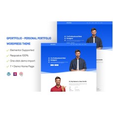 QPortfolio - Personal Portfolio One page WordPress Theme
