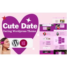 Cute-Date Dating Portfolio and Landing Page WordPress theme