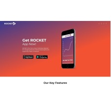 Rocket - Mobile App Landing Page WordPress Theme