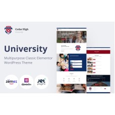 Cedar High - University Multipurpose Classic Elementor WordPress Theme