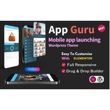 AppGuru Sass mobile App Landing Wordpress theme