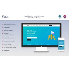 Statics - Finances Landing page with Blog Elementor WordPress Theme