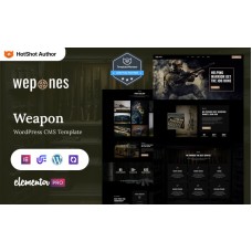 Wepones - Weapon Store WordPress Elementor Theme
