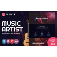 Musicle Music WordPress Theme