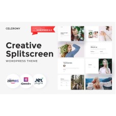 Celerony - Creative Splitscreen WordPress Elementor Theme