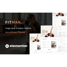 Fitman - Yoga and Fitness Health One Page WordPress Theme