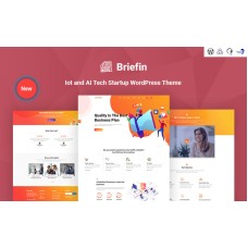 Briefin is an IoT and AI Tech Startup Responsive WordPress Theme