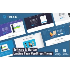 Treko - Startup and Software Landing WordPress Theme