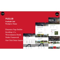 Puclub - Football Club Wordpress Theme