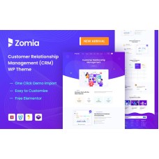 Zomia - CRM & Software WordPress Theme