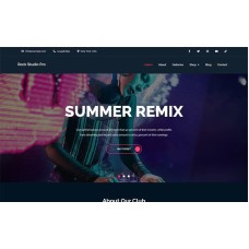 Rock Studio Pro - Unique and Modern Music WordPress Theme