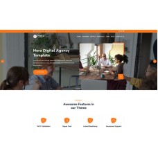 Hera - Digital Agency One page WordPress Theme