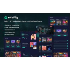 Enefty - NFT Marketplace Elementor WordPress Theme