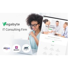 WegaByte - Elementor-based IT Consulting WordPress Theme