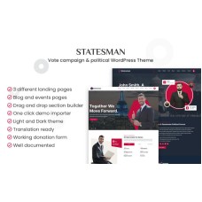 Statesman - Vote Campaign, Portfolio & Political WordPress Theme