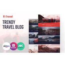 ITravel - Trendy Travel Blog Website Template for Elementor builder WordPress Theme