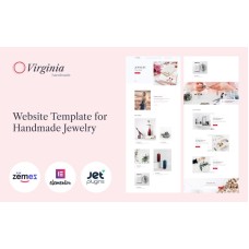 Virginia - Website Template for Handmade Jewelry with Elementor Builder WordPress Theme