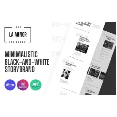 La Minor - Minimalistic Black-and-white Storybrand WordPress Theme