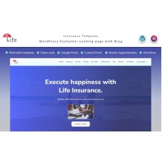 Life - Insurance Сompany Landing page with Blog Elementor