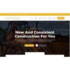 Marsh Construction Pro - Elementor based Construction WordPress Theme