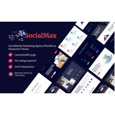 SocialMax - SocialMedia Marketing Agency WordPress Elementor theme
