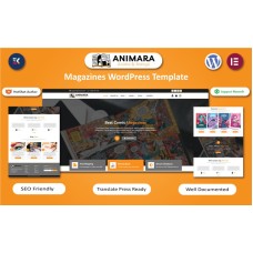 Animara - Anime & Manga Magazines WordPress Elementor Template