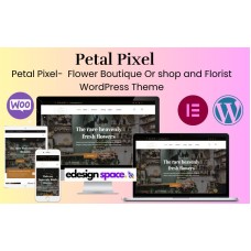 Petal Pixel - Flower Boutique or shop and florist elementor WordPress theme