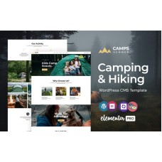 Camps -  camping, hiking and adventure WordPress Elementor Theme