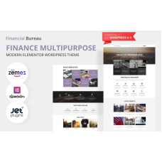 Financial Bureau - Finance Multipurpose Modern WordPress Elementor Theme