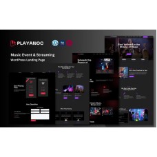 Playanoc - Music Event and Streaming WordPress Landing Page