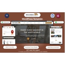 Wild World - Wild Life, Animal Zoo, Reptile & Photography Template