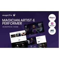 Magician Artist & Performer WordPress Theme - Magnifio WordPress Theme