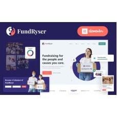 Fundryser - Charity Fundraising Donation Elementor WordPress Theme